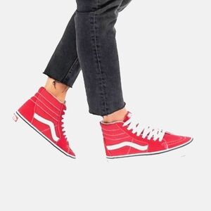 Kids Sk8-Hi Red Vans